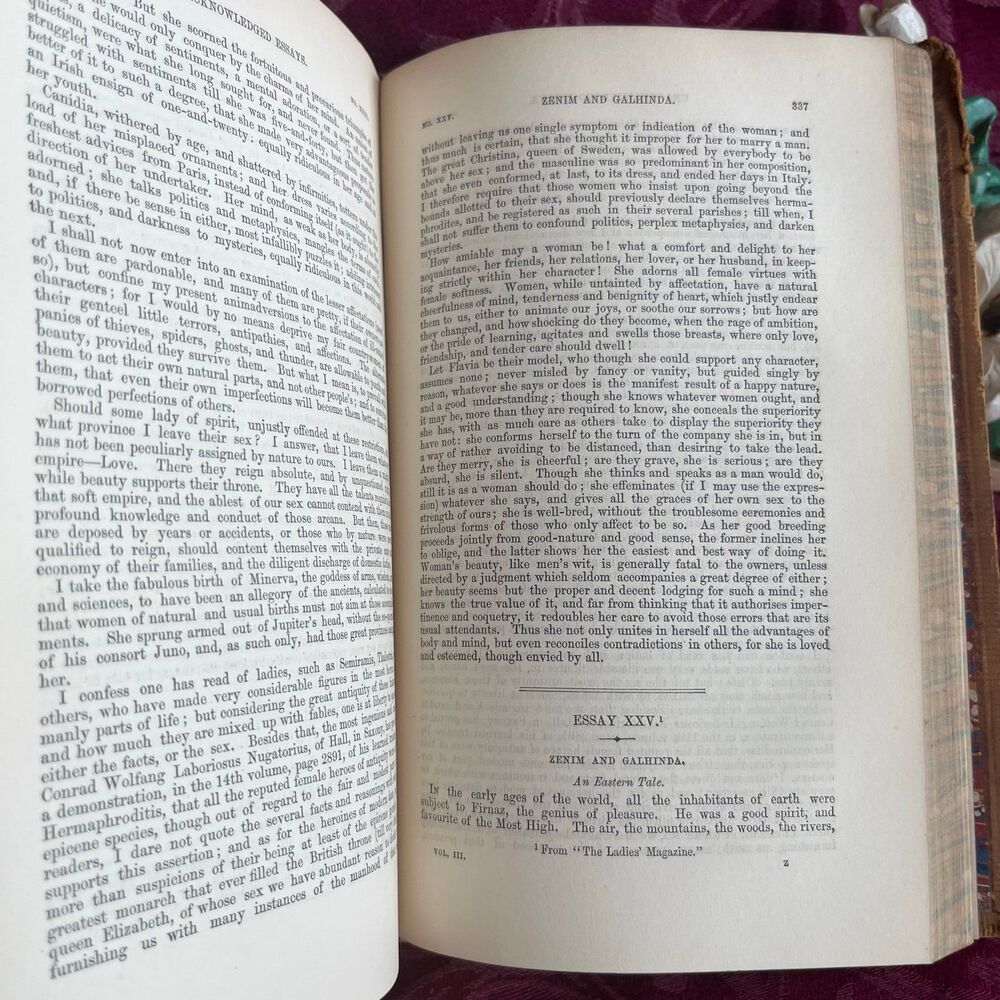 1854 The Works of Oliver Goldsmith Vol. III, Antique Book, Publisher John Murray - Picture 8 of 10